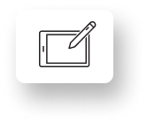 tablet and pen icon