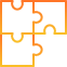 The image is a small, pixelated icon displaying a stylized representation of the letters "B" and "E" in a blocky, orange and gray color scheme. The design is modern and digital, likely serving as a logo or emblem for a brand or organization.