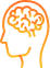 The image is a small, pixelated icon depicting a stylized light bulb with an orange glow and abstract geometric shapes inside, symbolizing ideas and creativity. The design features a modern digital aesthetic, suggesting innovation and inspiration, and is likely used as a logo or emblem for a professional brand or organization.