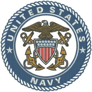 United States Navy embroidery design, logo design, embroidery, Digital